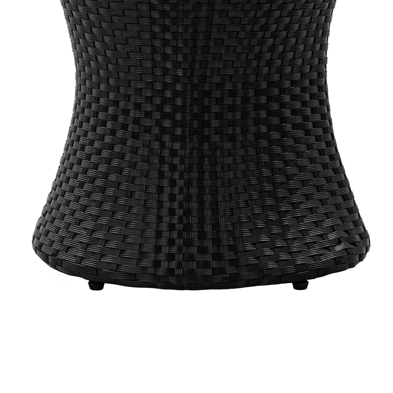 KONO Hourglass Rattan Table with No Glass Top by HouseOfZazla