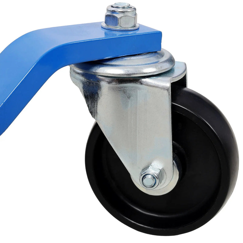 Hydraulic Car Wheel Dolly (Set of 2) With Foot Pedal Lift, 1, 500Lbs Capacity - Black / Blue by HouseOfZazla
