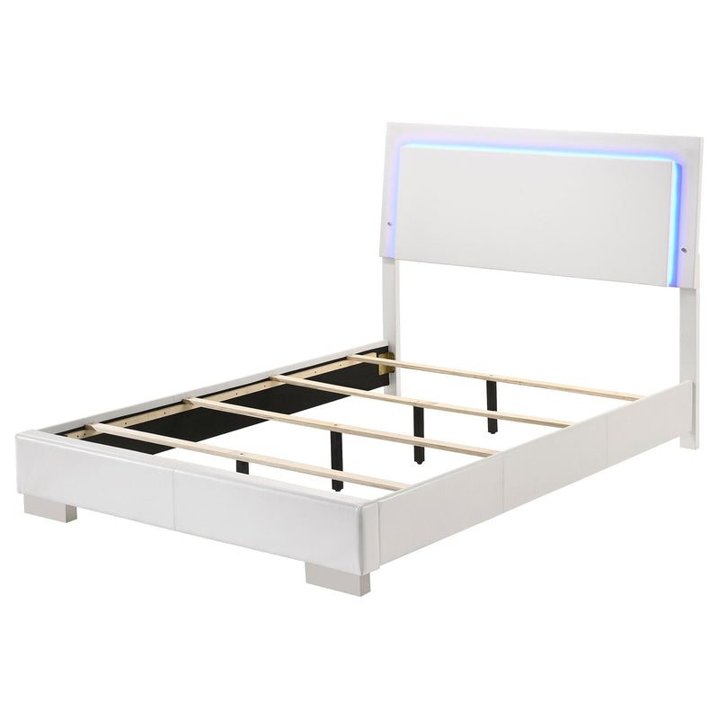 Felicity - LED Panel Bed With Built In Lighting