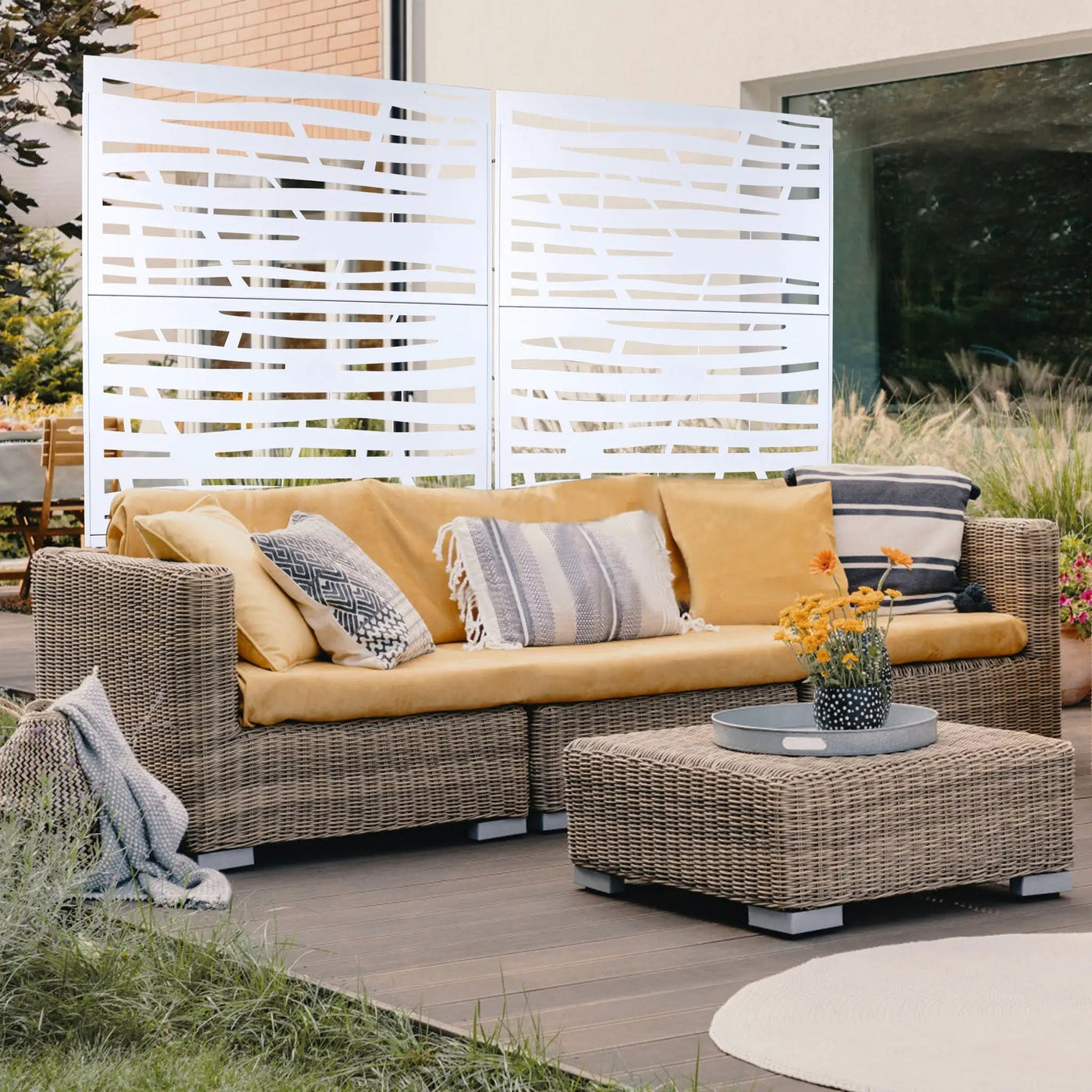 Outdoor & Indoor Privacy Screen Metal Privacy Screen by HouseOfZazla