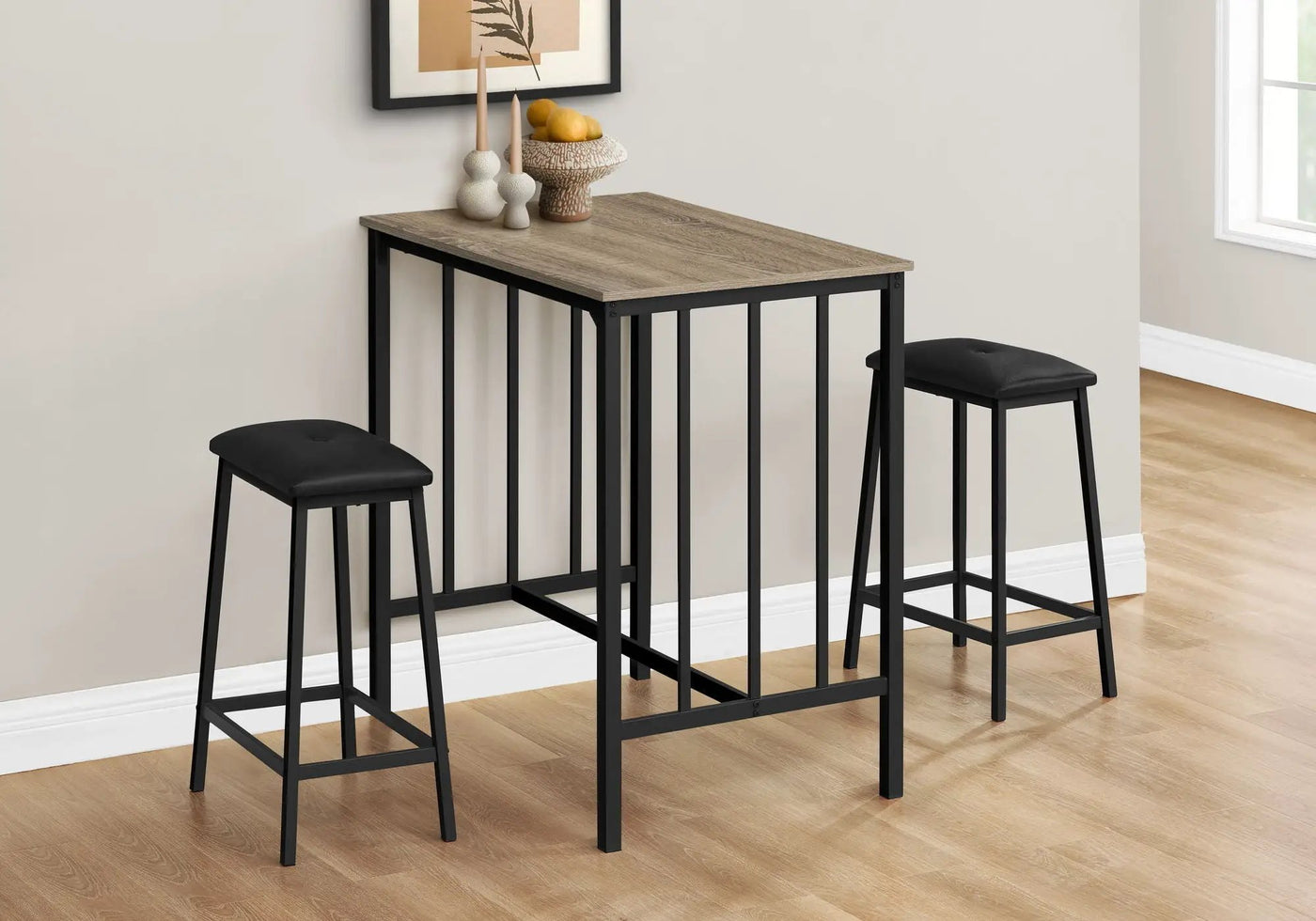 3 Piece Dining Set, Counter Height, Rectangular, Small, Contemporary & Modern by HouseOfZazla