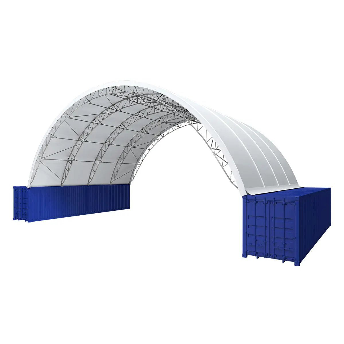Reinforced 60'x40'x22' Double Truss Container Canopy Shelter by Chery Industrial