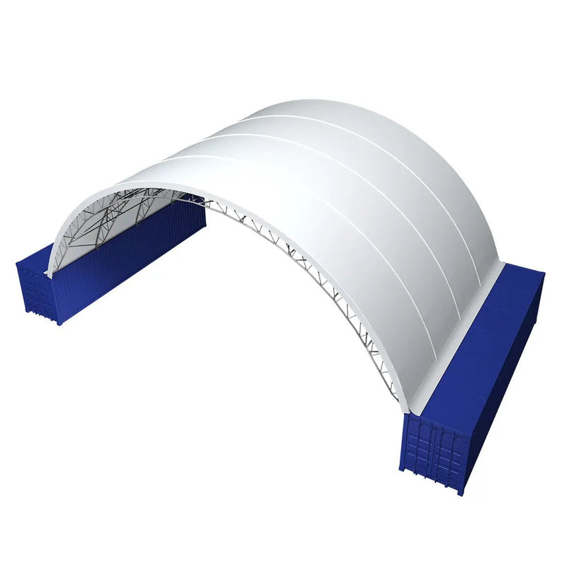 Reinforced 60'x40'x22' Double Truss Container Canopy Shelter by Chery Industrial