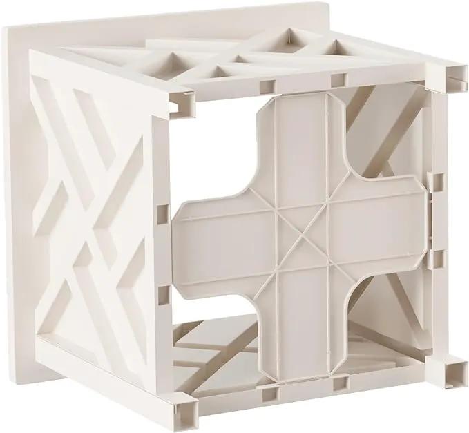 Planters Box - 14.75in Lattice Flower Box Plant Pot - Outdoor Patio Planters and Flower Boxes for Front Porch or Garden Decor by Pure Garden (White) by GreenHaven Gardens
