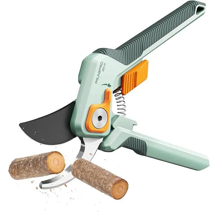 PrunePro Pruning Shears for Gardening Professional Bypass Hand Pruner Up to 1 Inch Cut Capacity Sharp Stainless Steel Blade Garden Scissors Plant Flower Garden Clipper 1 Pack by GreenHaven Gardens