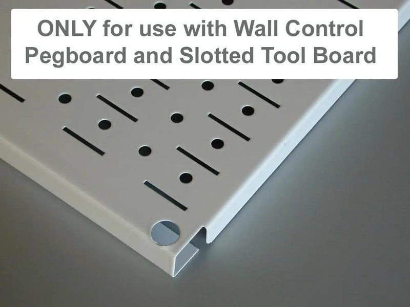Wall Control Metal Pegboard Tool Organizer Kit (30-WRK-400GB) and Wall Control 26 Piece Deluxe Slotted Hook Assortment (KT-200-DLX) by GreenHaven Gardens
