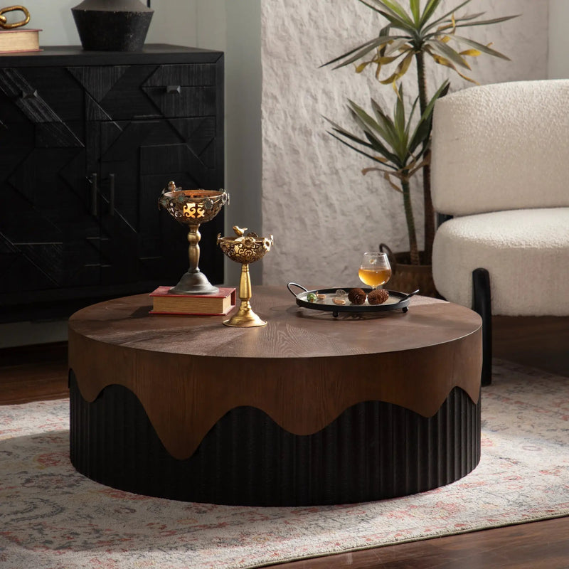 38.97' Round Coffee Table Handcrafted by HouseOfZazla