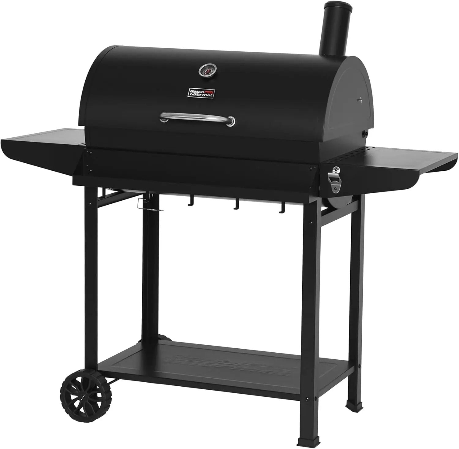 Royal Gourmet CC1830T 30-Inch Barrel Charcoal Grill with Warming Rack & Front Storage Basket, Outdoor BBQ Grill with 627 sq. in. Grilling Area for Backyard Barbecue Cooking Party, Black by GreenHaven Gardens