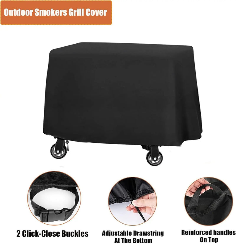 Grill Cover for Recteq Deck Boss 800, Waterproof Outdoor Covers for Electric Pellet Smoker Grill- 24" D x 47" W x 44" H by GreenHaven Gardens