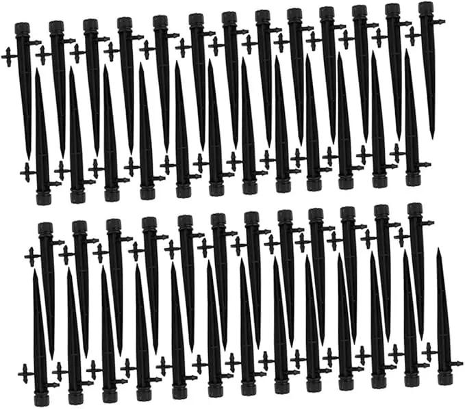 Milisten 50pcs Drip Emitter Water Saving Kit Irrigation Sprinkler Dripper Adjustable Dripper Water Dripper Irrigation Sprinkler Emitters Drip Irrigation Line Launcher Plant by GreenHaven Gardens