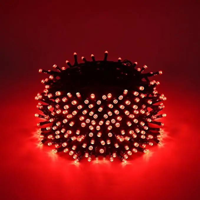 600 LED Halloween Lights, 216 FT Waterproof String Lights With 8 Lighting Modes for Outdoor Party, Yard, Garden Decoration (Red) by GreenHaven Gardens