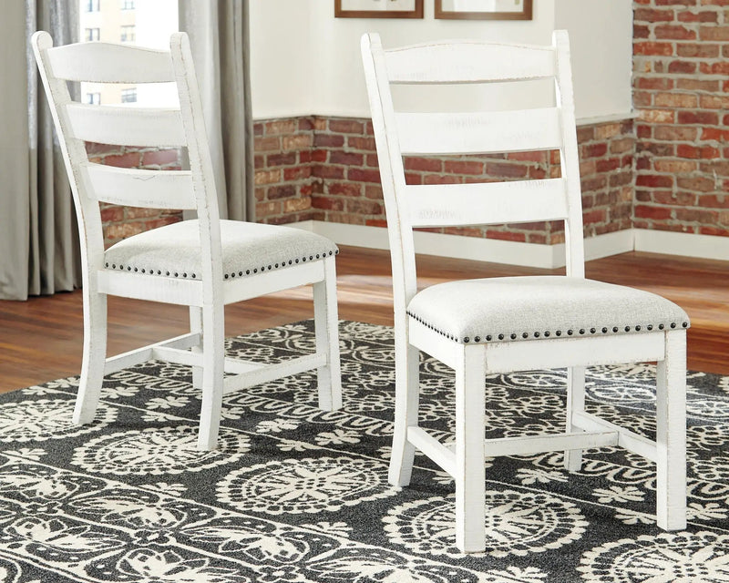 Valebeck - Dining UPH Side Chair (Set of 2) - Beige / White by Unique Piece Furniture