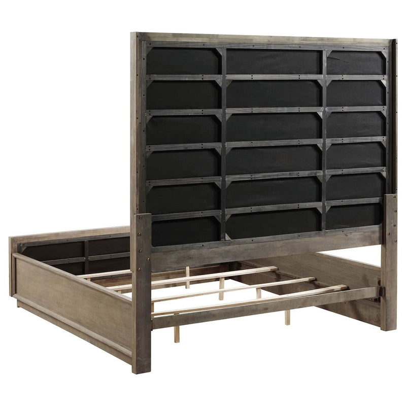 Durango 80-inch Eastern King Panel Bed Taupe Oak by Unique Piece Furniture