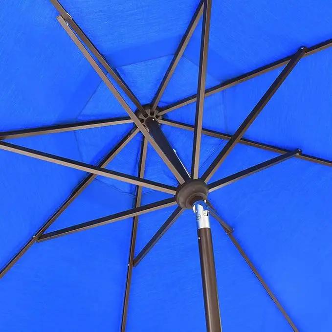 EliteShade USA 10-Year-Non-Fading 10Ft Market Umbrella Patio Umbrella Outdoor Table Umbrella with Ventilation, Royal Blue by GreenHaven Gardens