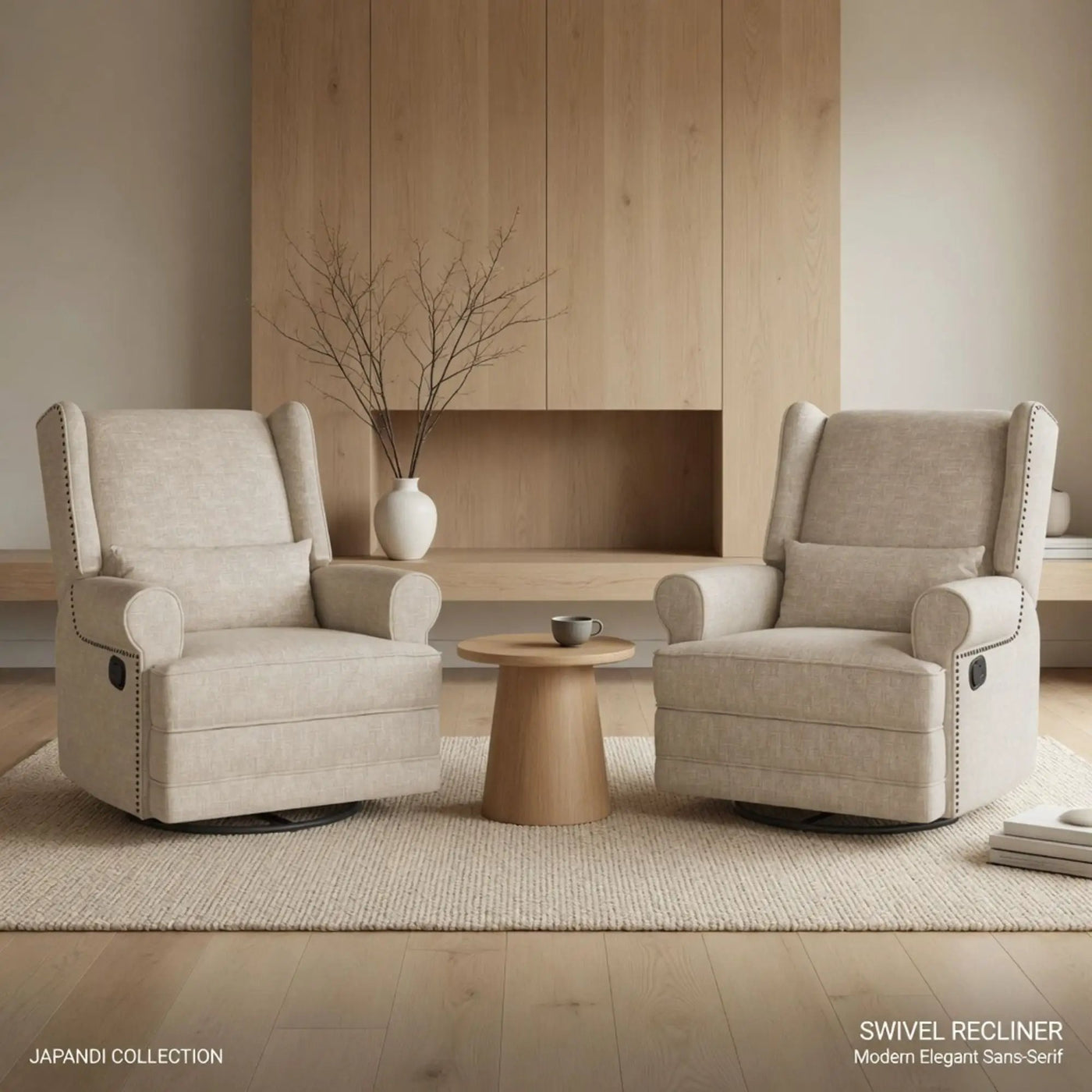 Extra Wide Swivel Recliner Glider Chair With Footrest by HouseOfZazla