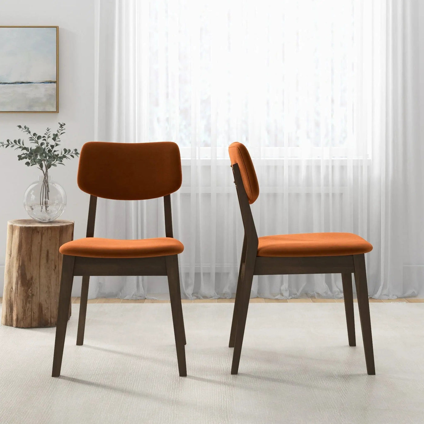 Carlos - Solid Back Side Chair (Set of 2) by HouseOfZazla