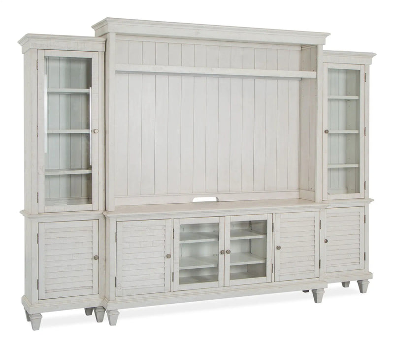 Newport - Entertainment Wall - Alabaster