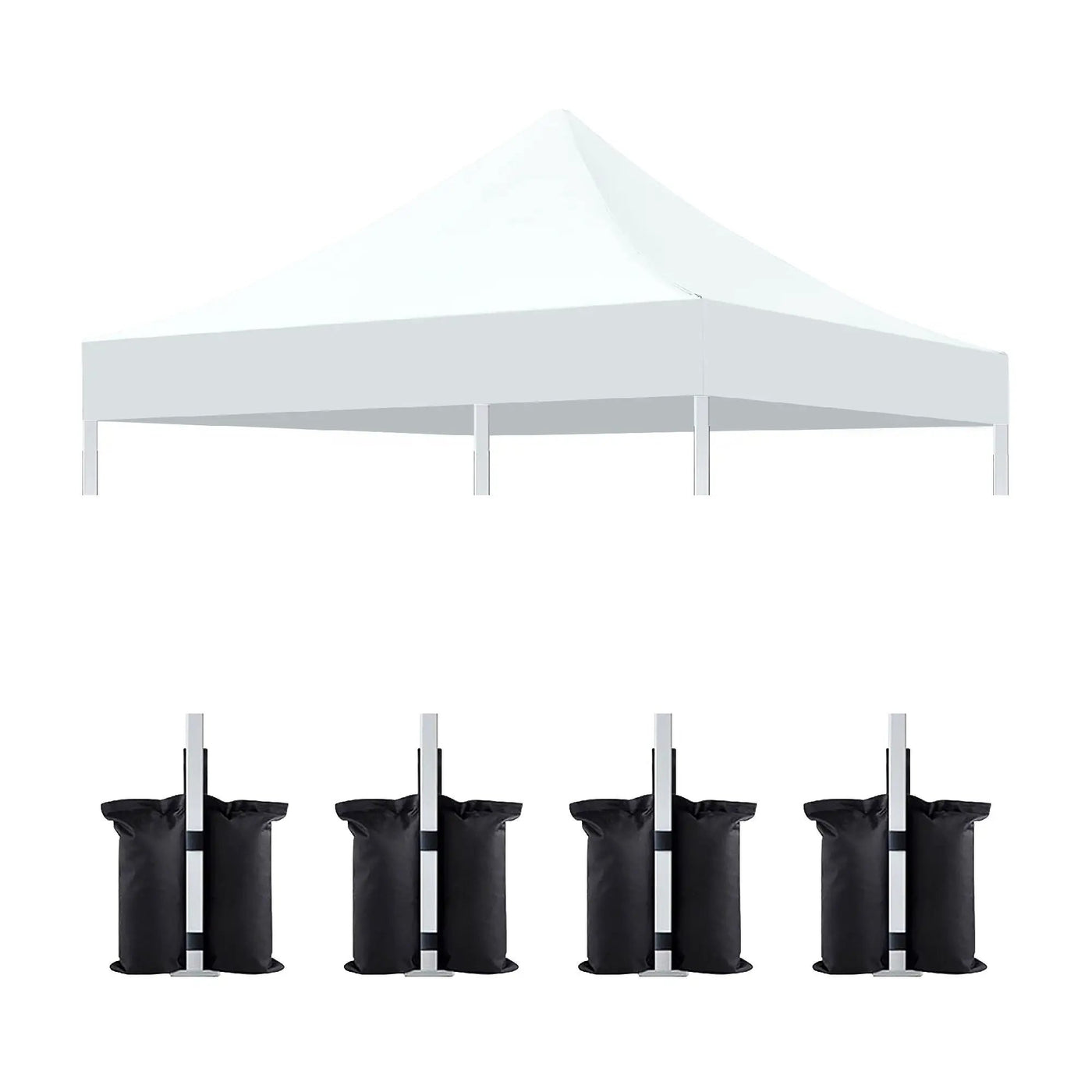 Canopy Replacement Top with 4 Pack W8 Bags (Frame Not Included) by HouseOfZazla