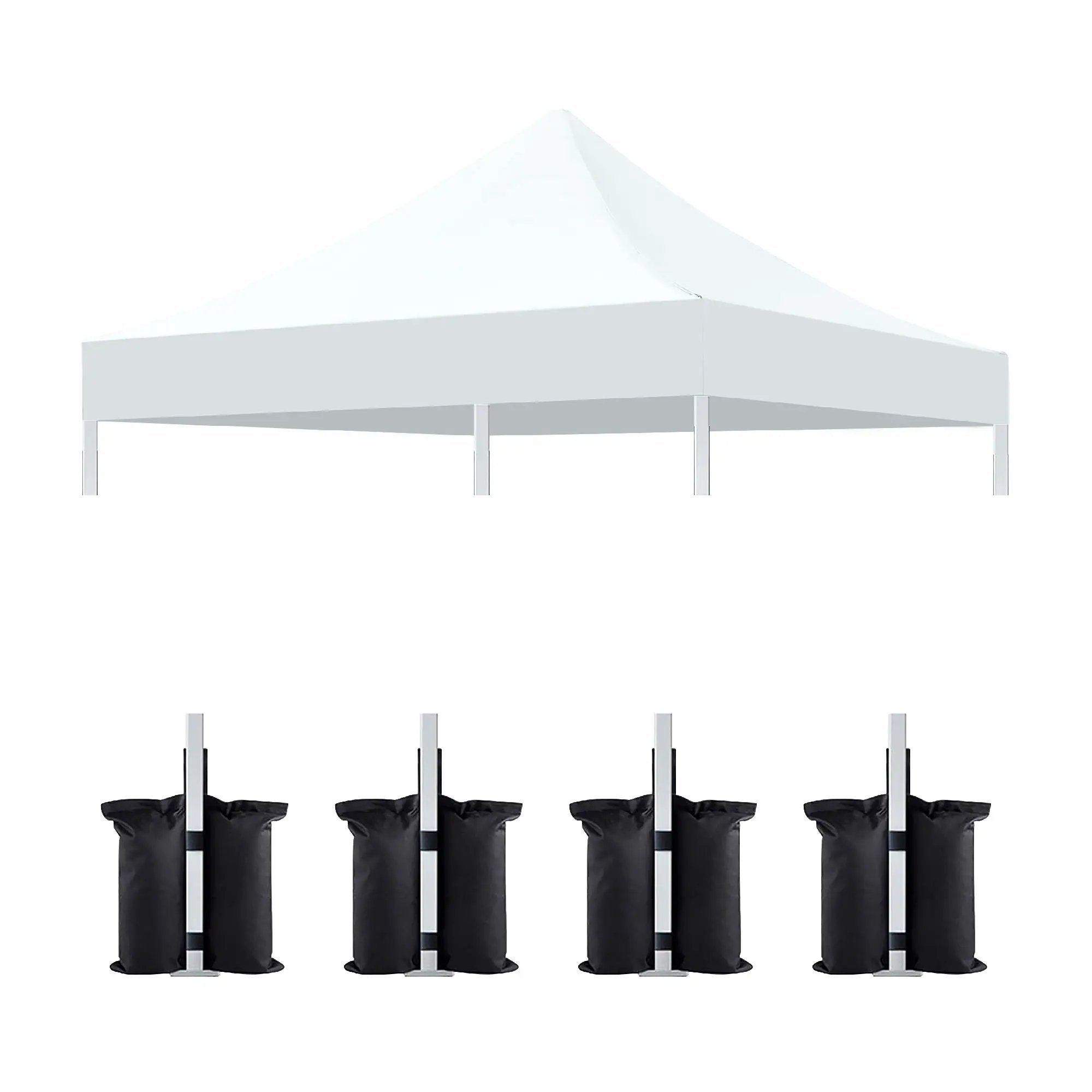 Canopy Replacement Top with 4 Pack W8 Bags (Frame Not Included) by HouseOfZazla