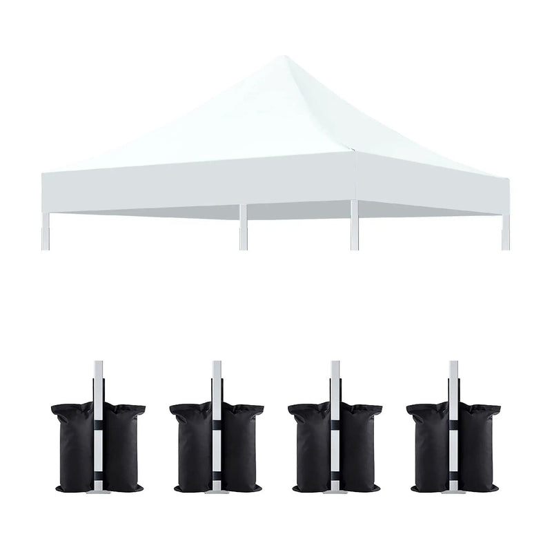Canopy Replacement Top with 4 Pack W8 Bags (Frame Not Included) by HouseOfZazla