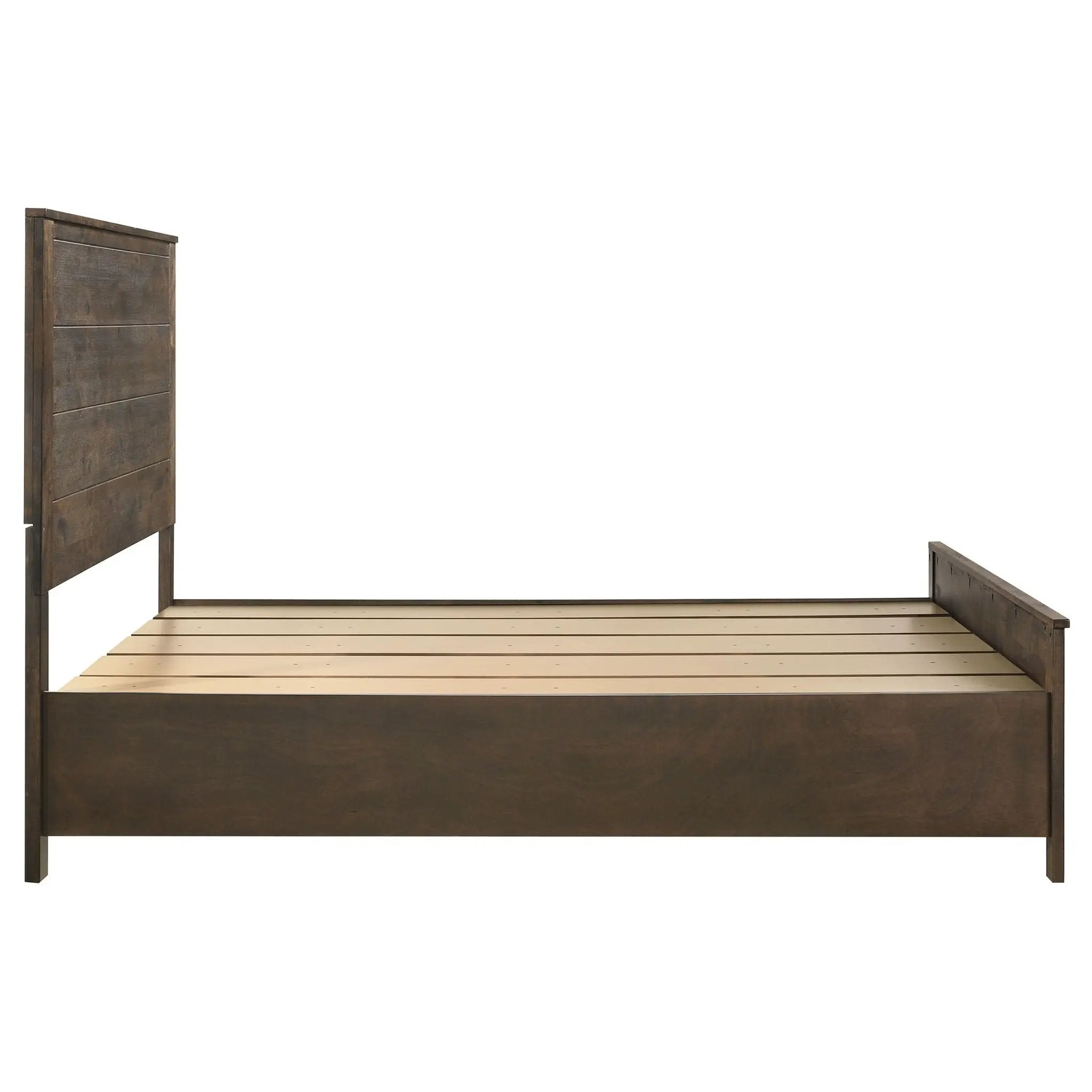 Woodmont Wood Queen Storage Panel Bed Rustic Golden Brown by Unique Piece Furniture