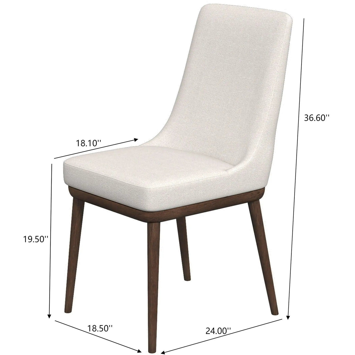 Kate - Mid-Century Modern Dining Chair (Set of 2) by HouseOfZazla