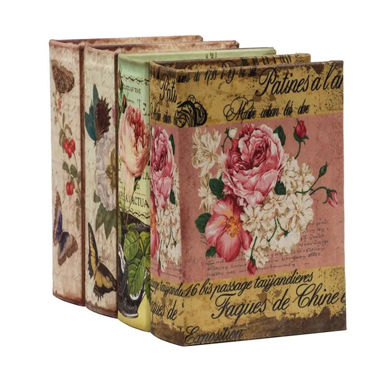Book Boxes (Set of 4) - Multi by Unique Piece Furniture