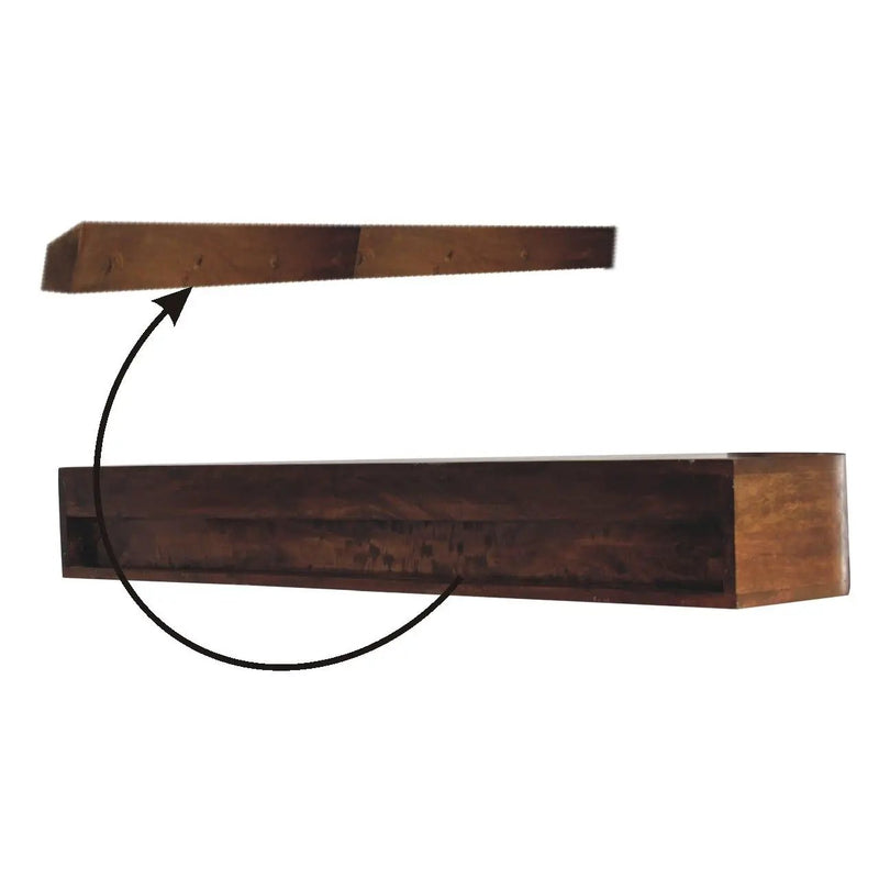 Lunar - 2 Drawer Floating Console - Chestnut by HouseOfZazla