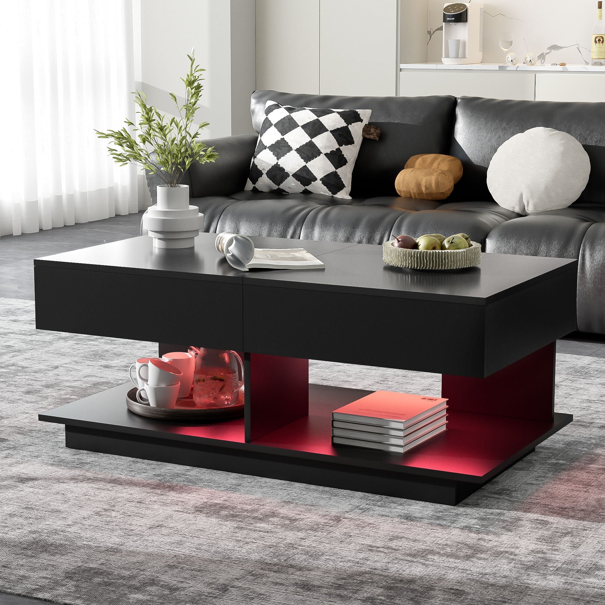 Multifunctional Adjustable Coffee Table With Hidden Storage Space For Living Room by HouseOfZazla