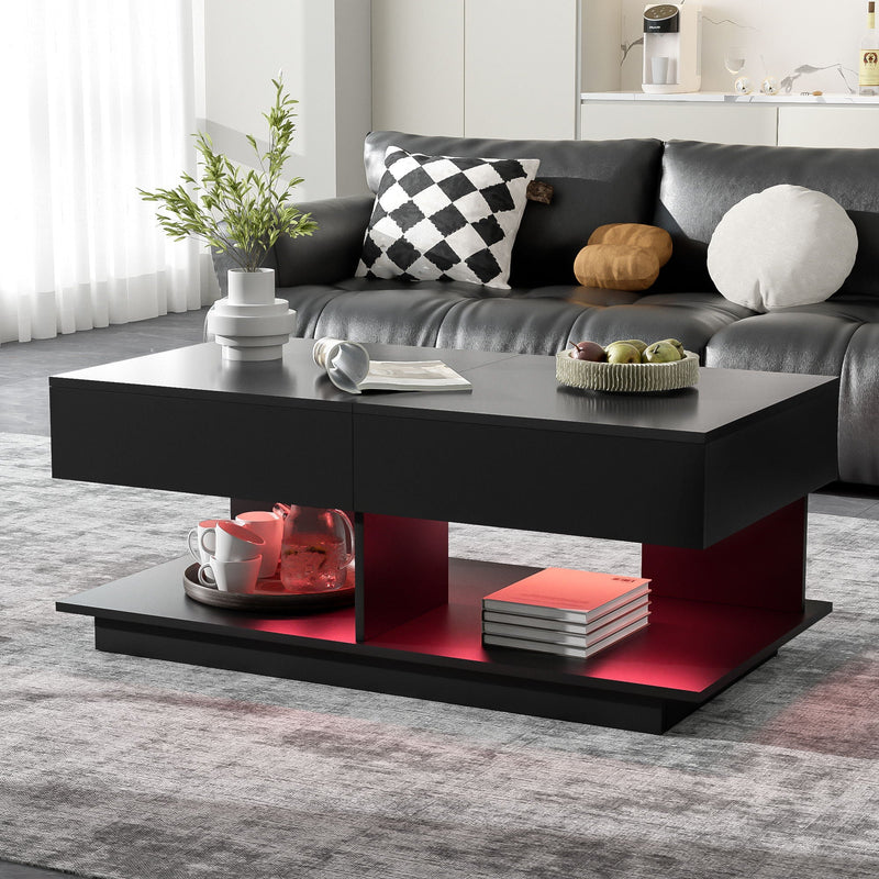 Multifunctional Adjustable Coffee Table With Hidden Storage Space For Living Room by HouseOfZazla