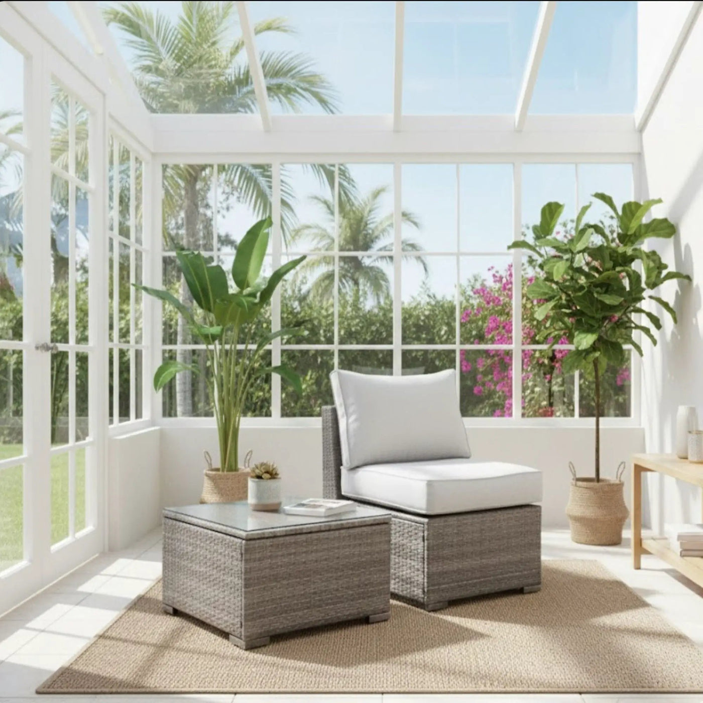 Modern Patio Set With Coffee Table by HouseOfZazla
