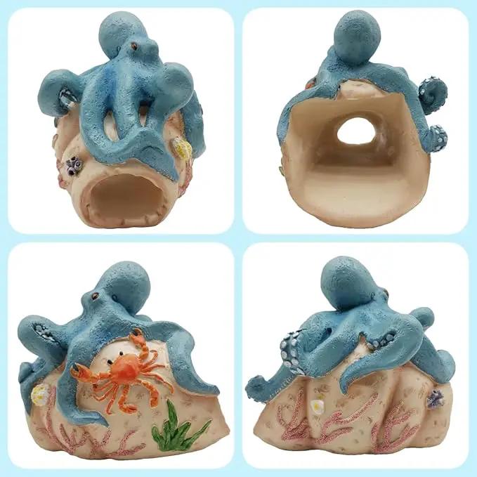 Octopus Statues Gutter Downspout Extension Statues Garden Decoration,Resin Statue Outdoor Decor,Animal Downspout Diverter,Decorative Gutter Extension,3"×4" Downspout Extender Diverter Splash Block by GreenHaven Gardens