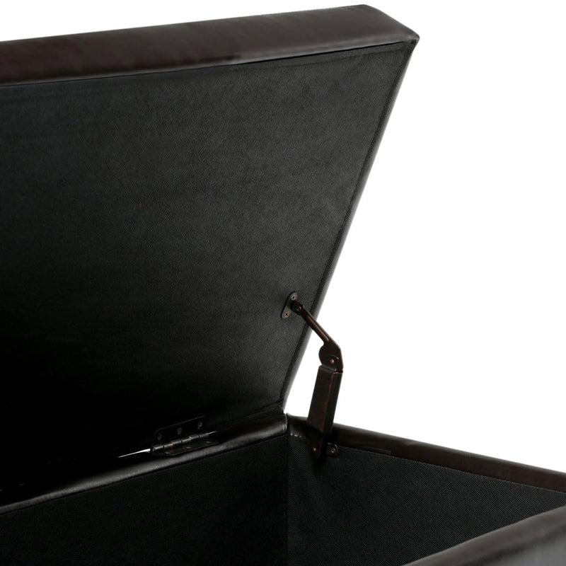 Hamilton - Storage Ottoman - Coffee Brown by HouseOfZazla