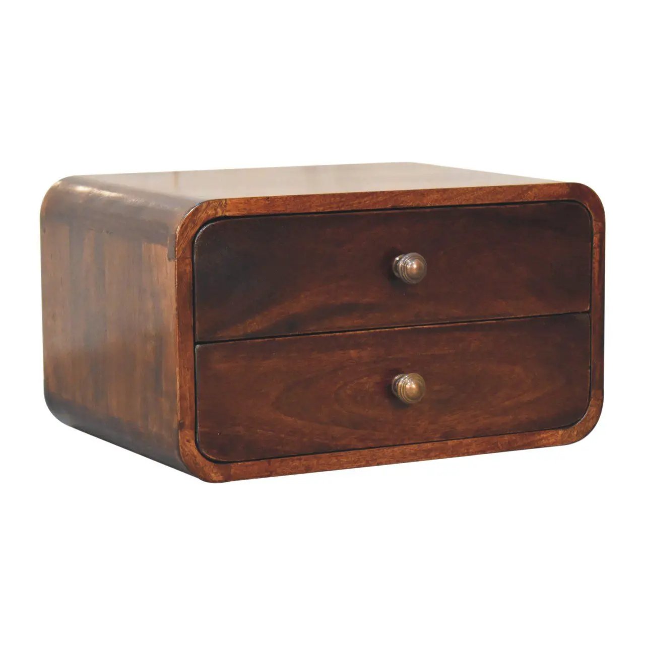 Curved Wall Mounted Bedside Nightstand by HouseOfZazla