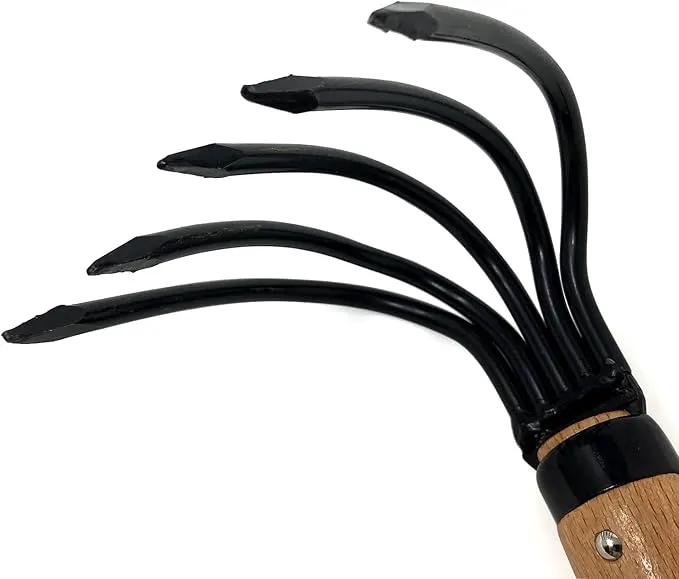 HACHIEMON Japanese Ninja Claw Garden Rake or Cultivator for Gardening - Compact and Sturdy - Made in Japan by GreenHaven Gardens