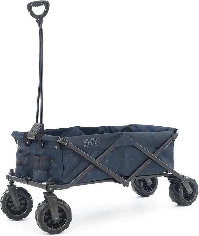 Creative Outdoor Original Folding Wagon All-Terrain Wheels by GreenHaven Gardens