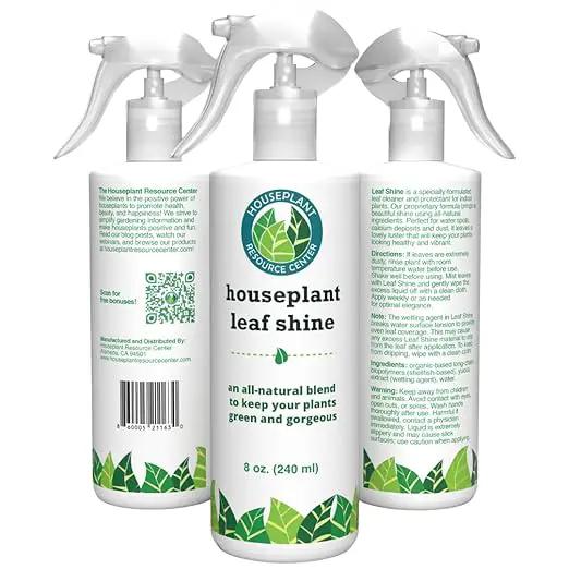 Houseplant Leaf Shine Spray – All-Natural Leaf Cleaner and Gloss for Healthy Shine & Better Photosynthesis | Perfect for House Plants and Foliage | 8 oz by GreenHaven Gardens