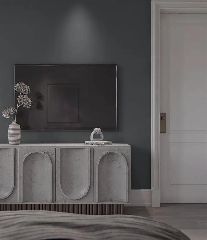 Dimoon 236''x17.7'' Grey Peel and Stick Wallpaper Contact Paper Modern Self Adhesive Wall Paper Removable Renter Friendly Textured Solid Color Shelf Cabinet Vinyl Roll (236''x17.7'',Dark Grey) by GreenHaven Gardens