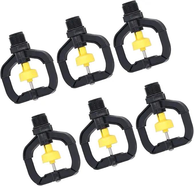 G1/2 Male Thread Rotating Irrigation Sprinkler, 12pcs Misting Spray Nozzle, Plastic Spray Nozzle Misting Nozzle Atomizing Micro Sprinkler for Garden Yard Lawn Watering Sprinkling by GreenHaven Gardens