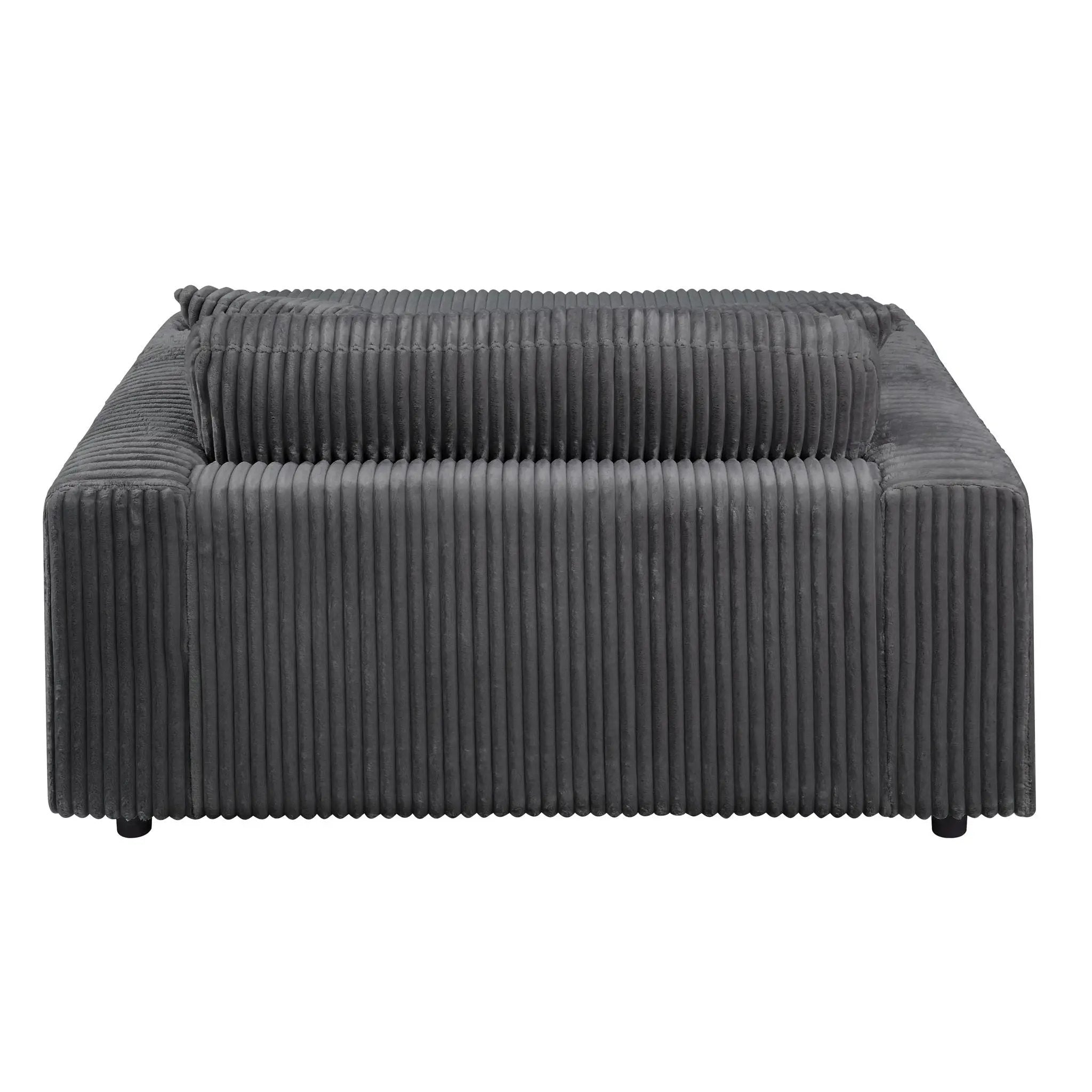 Hilde Chaise - With 2 Pillows - Dark Gray by Unique Piece Furniture