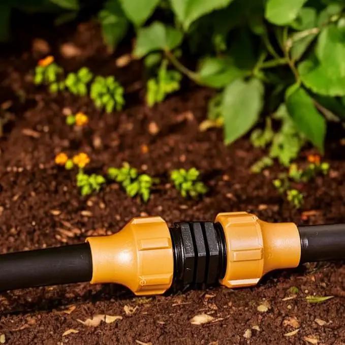 DIG C53 1/2" Universal NUTLOCK Coupling | Connects Two Sizes of 1/2" Drip Tubing (.630 OD to .710 OD) | Durable, Leak-Proof, Reusable Fitting for Drip Irrigation Systems by GreenHaven Gardens