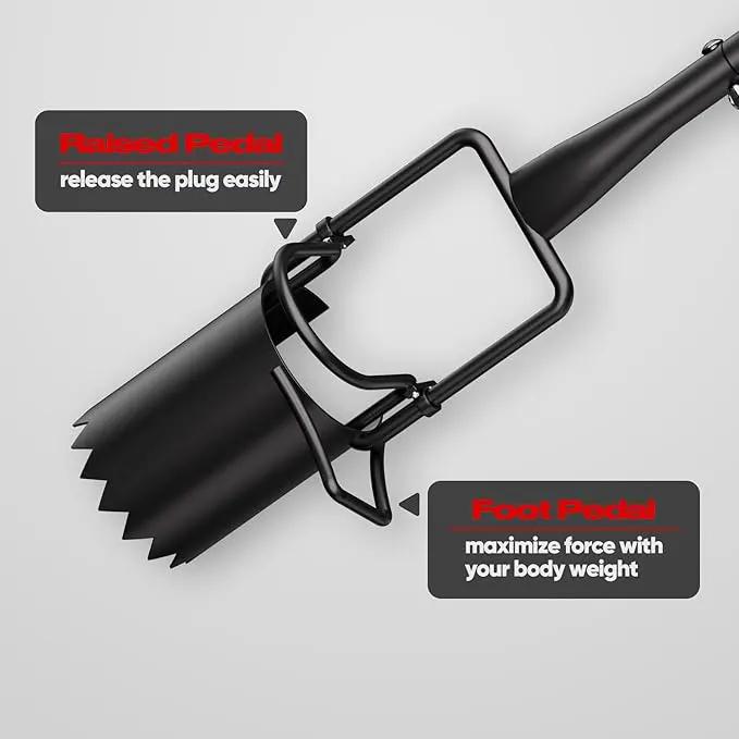 FLORA GUARD Long Handle Bulb Planter Tool, Standing Gardening Bulb Transplanter, Turf Remover Lawn Inserter - for Digging Holes by GreenHaven Gardens