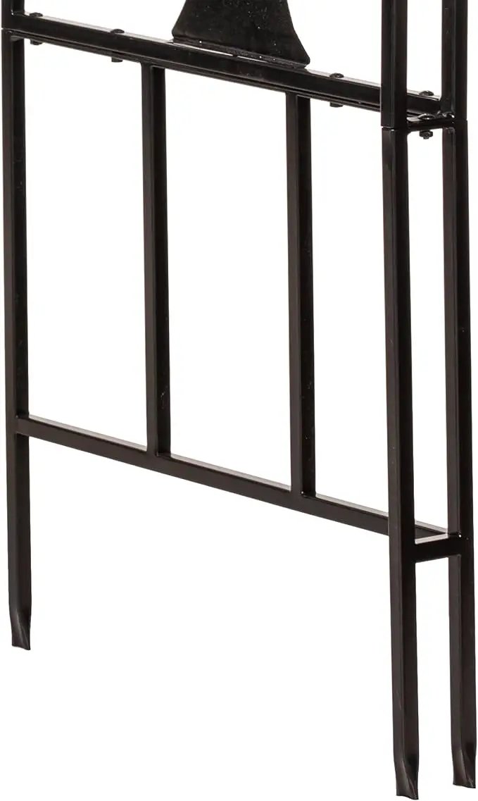 Evergreen Plow & Hearth Tree of Life Garden Arbor - 7 Feet Tall | Slim Metal Arch with Iron Trellis for Climbing Plants | Elegant Wedding Arbor | Outdoor Patio & Garden Decor by GreenHaven Gardens