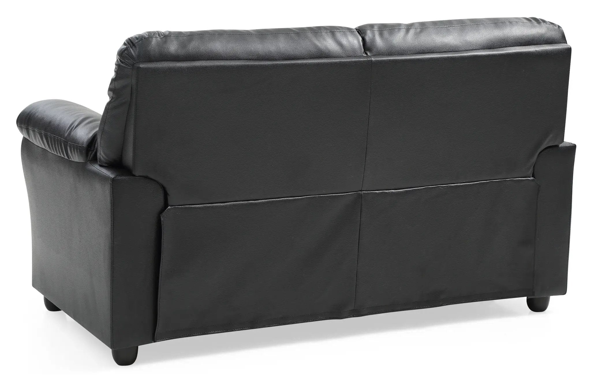 Padded Love Seat For Modern Living - Black by HouseOfZazla