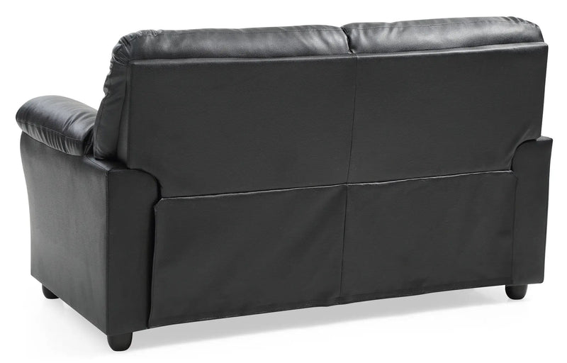 Padded Love Seat For Modern Living - Black by HouseOfZazla