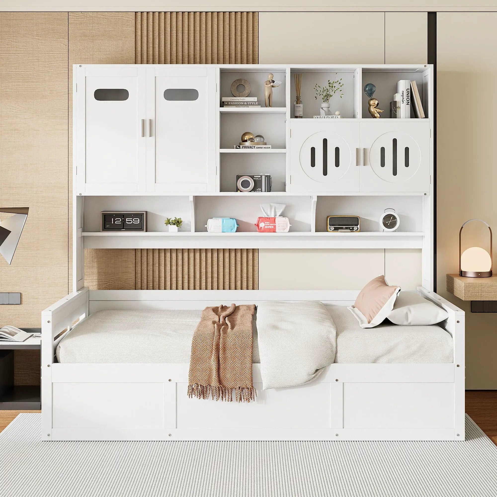 Daybed With All-In-One Cabinet And Shelf by Unique Piece Furniture