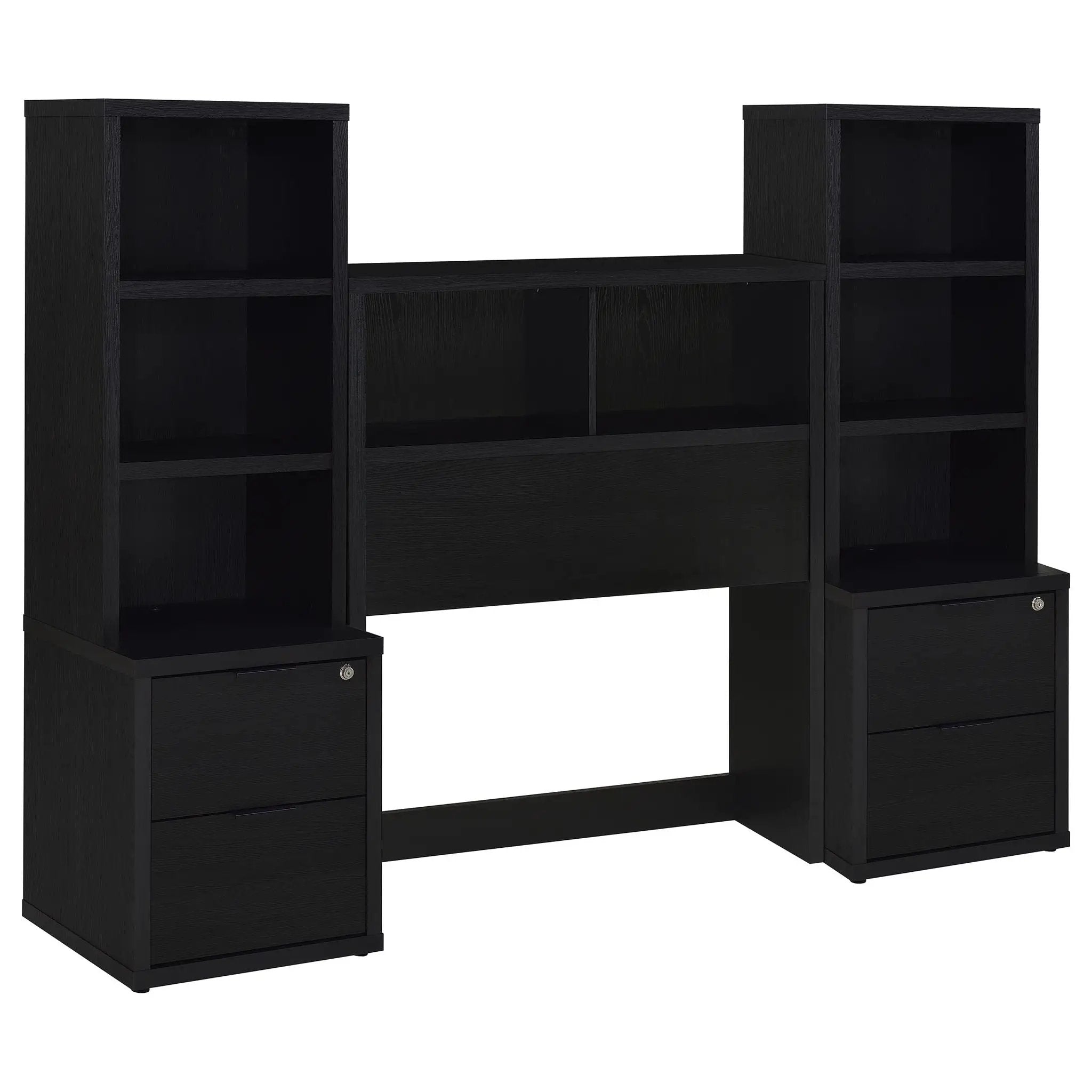 Geary - 3 Piece Bedroom Set With Bookcase Headboard by HouseOfZazla