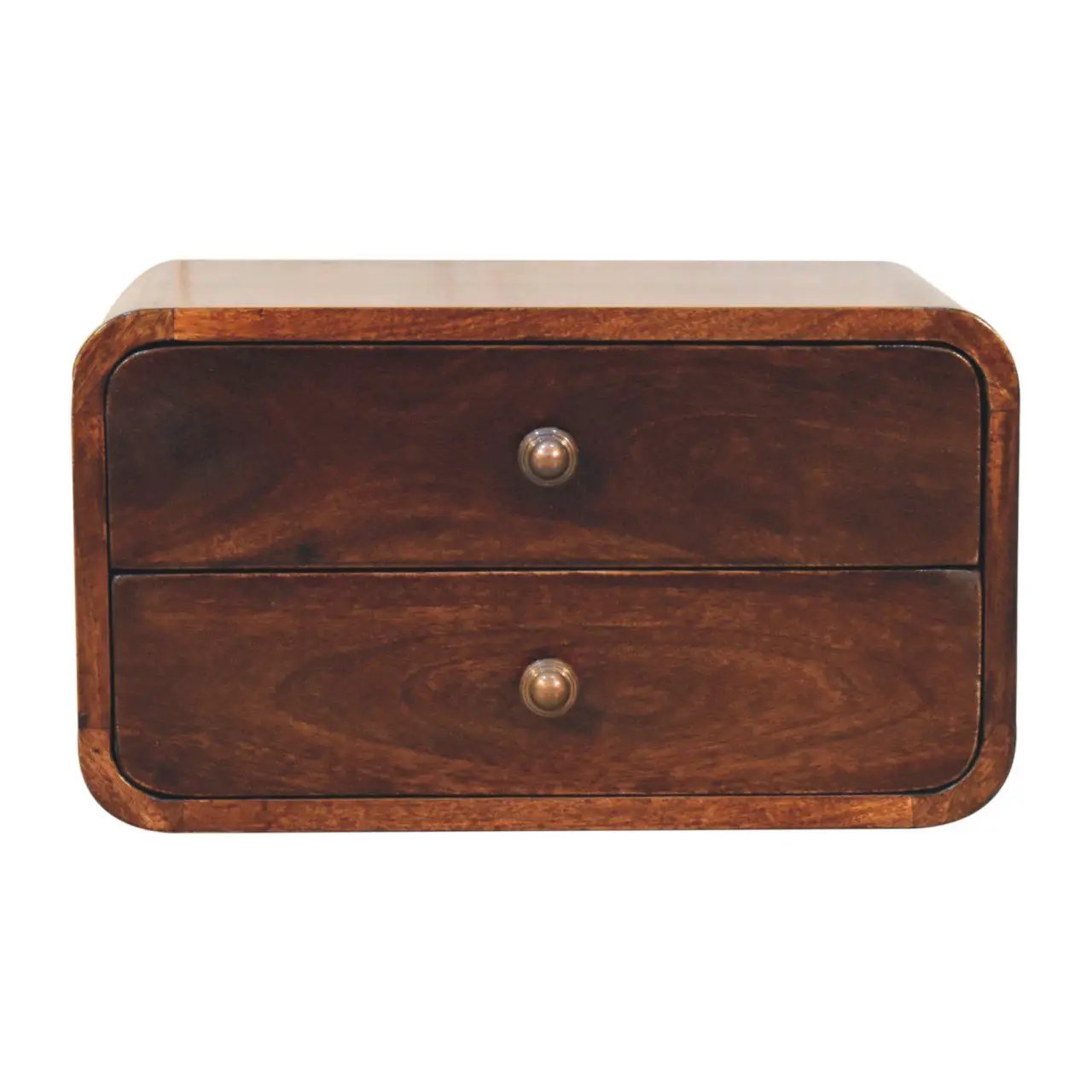 Curved Wall Mounted Bedside Nightstand by HouseOfZazla