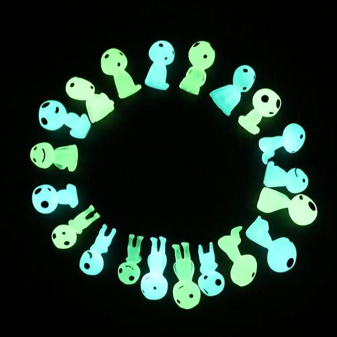 Fairy Garden Accessories Tree Elves Easter Egg Fillers Glow in Dark Basket Stuffers Garden Alien Decor Miniature for Micro Landscape Outdoor Status Patio Lawn Yard Kit by GreenHaven Gardens