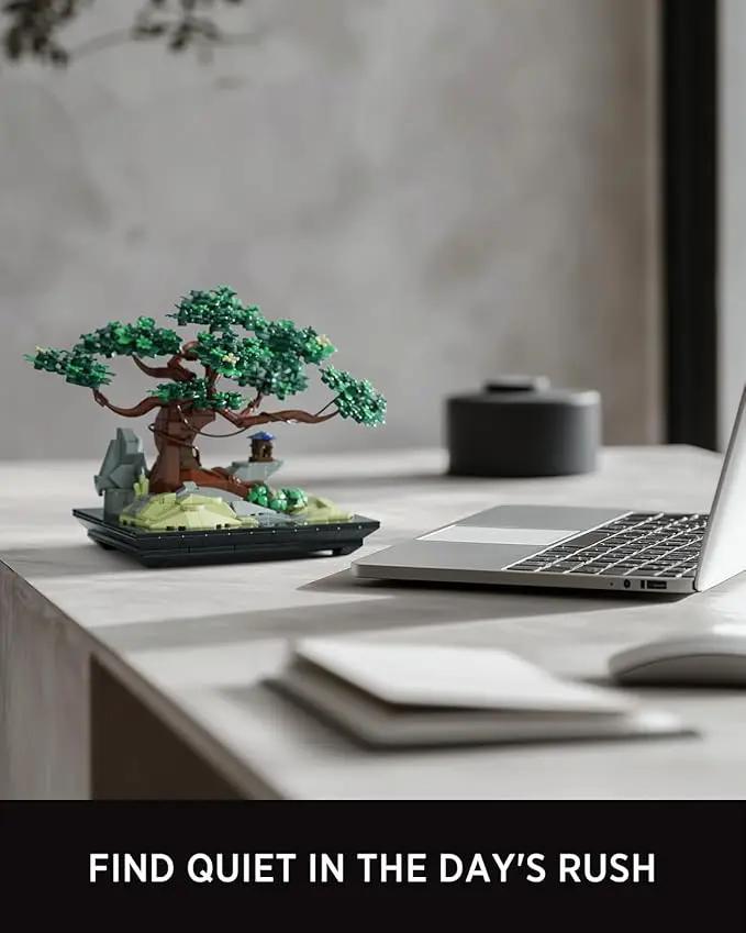 Nifeliz CHAN Bonsai Tree Building Set, Artificial Plant Model Toy for Desk or Home Decor, Peaceful Gift Idea for Adults and Nature Lovers (733 PCS, NF10322) by GreenHaven Gardens